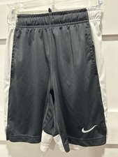 Nike Boys DRI-FIT Standard Fit Training Shorts Black Sz S