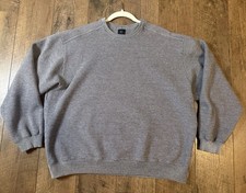 Vtg Nike Golf Striped Crewneck Sweatshirt Gray XL