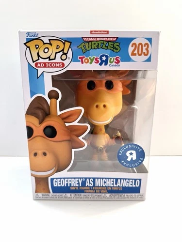 Funko Pop Ad Icons 203 Geoffrey as Michelangelo Toys R Us Canada Exclusive