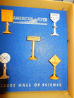 American Flyer Rare DARK BLUE, BRAND NEW, MINT 30 Highway Signs Display Set OB — photo 4