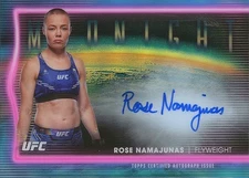 Rose Namajunas 2025 Topps Midnight Auto Autograph UFC MMA