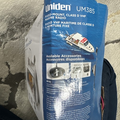 Uniden UM385 Radio VHF a montaggio fisso - Bianco UM385 UPC 050633501771 SCATOLA APERTA - Foto 2 di 2