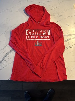 Kansas City Chiefs Hood Sweatshirt XL Super Bowl LIIV Lightweight 