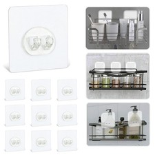 Shower Caddy Adhesive Replacement Stickers Hooks Adhesive Pack of 10 for Corn...