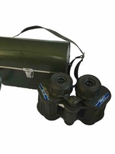 L.L. Bean Vtg Military Green Binoculars W Case 8x30 Japan