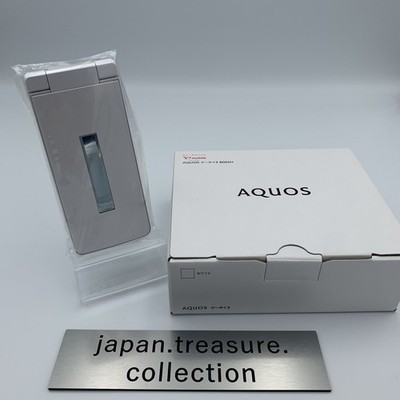 SHARP AQUOS Keitai 3 flip phone 805SH 806SH Softbank Unlocked White SIMFree NEW