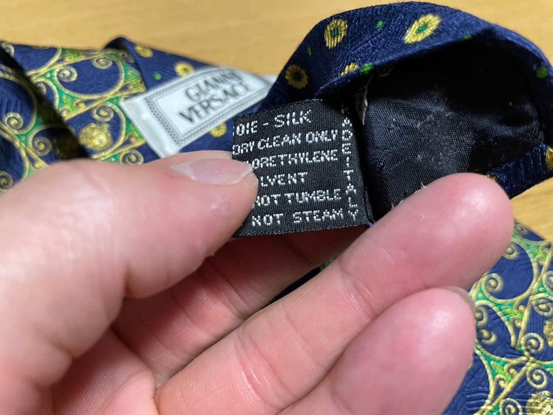 Auth GIANI VERSACE Tie Allover Pattern Multicolor… - image 9