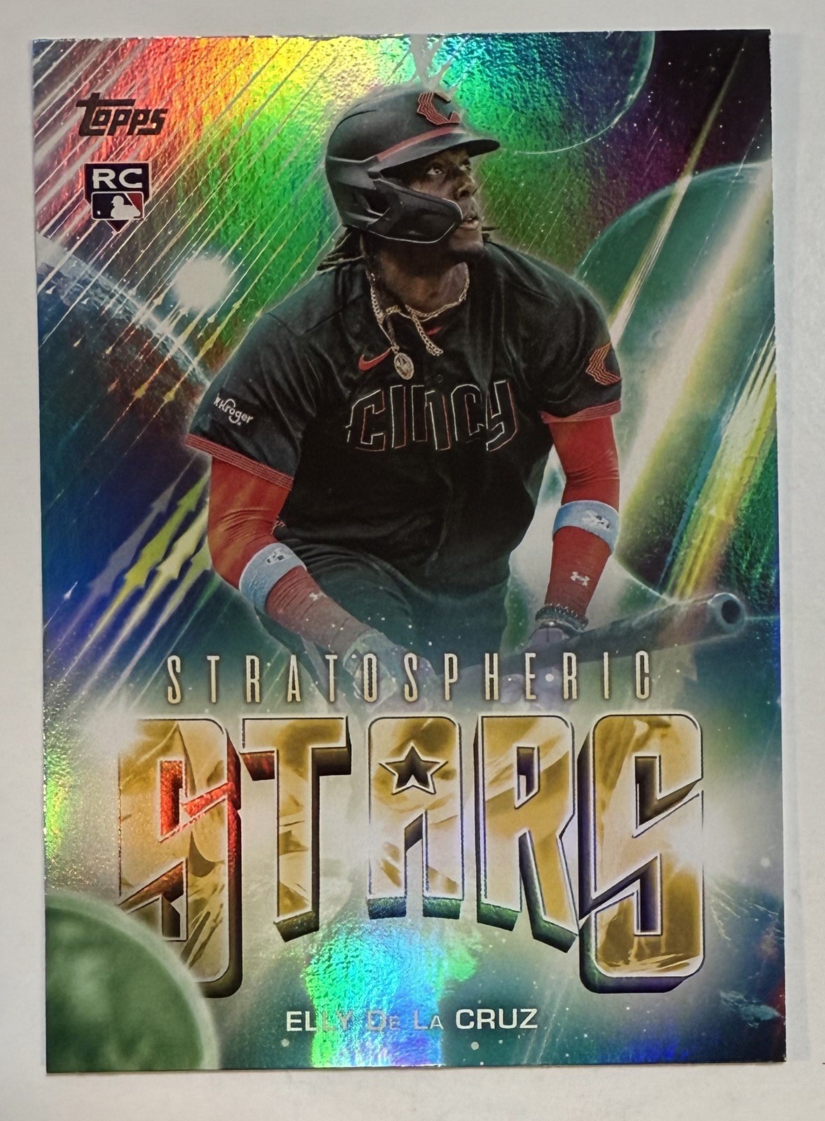 Elly De La Cruz 2024 Topps Update Stratospheric Stars Rookie #SS-10 Case Hit