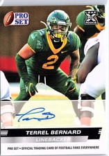 2022 Pro Set Draft #PSA-TB2 Terrel Bernard Autographs