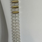VTG Dominique Denaive Paris Haute Couture Double Strand Glass Bead Necklace 36” — photo 3