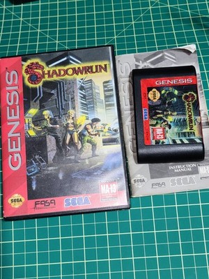 Sega Genesis Shadowrun Complete With Manual CIB