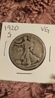 1920-S Walking Liberty Half Dollar 50C San Francisco Mint Better Date Silver Coi — photo 1