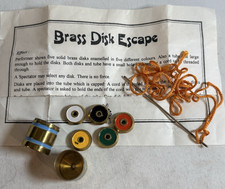 Vintage Brass Disk Escape - Close-Up Magic Tr...