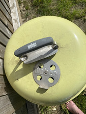 Weber Green Kettle Charcoal BBQ Grill, Metal, With Lid and Wheels