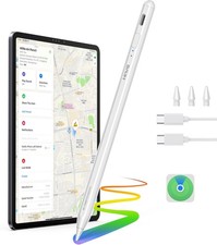 Anti-Lost Pen for iPad 2018-2025, Find My Support, Tilt Sensitivity  Magnetic,