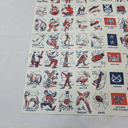 Vintage 1962 Washable Tattoo Sheet Kockamamies - A.J. Wildman NY USA - NEW NOS image 12