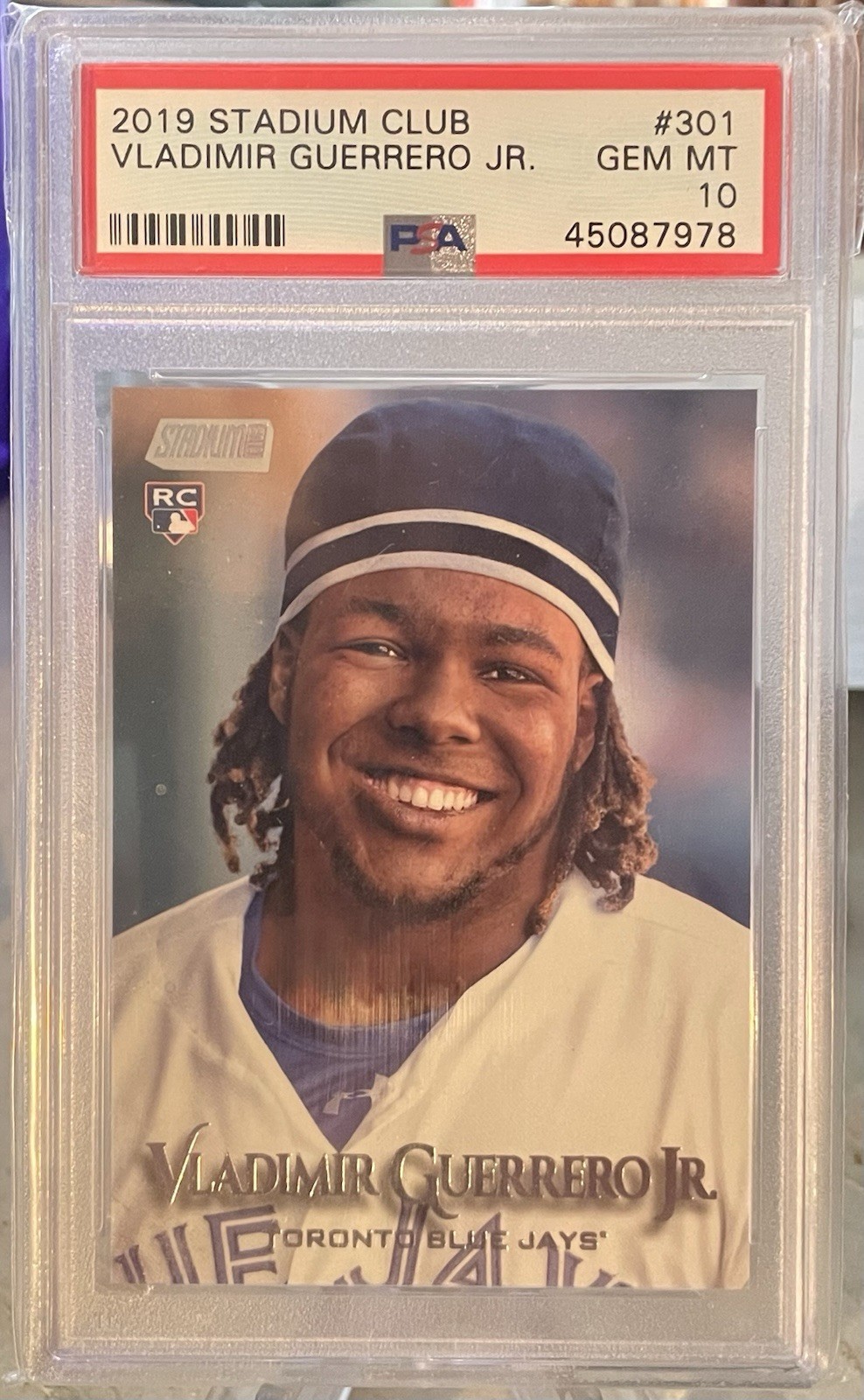 Vladimir Guerrero Jr. 2019 Topps Stadium Club #301 RC PSA 10 Toronto Blue Jays
