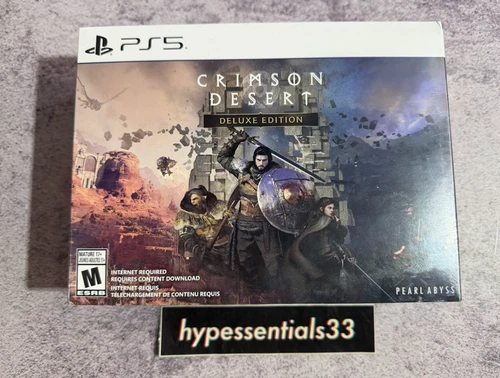 Crimson Desert Deluxe Edition PS5 PlayStation 5 New Sealed. In Hand