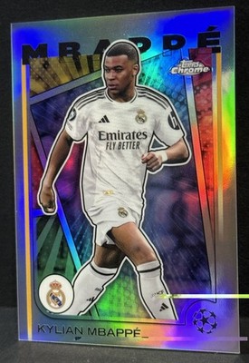 2024-25 Topps Chrome UCC Real Madrid Kylian Mbappe Hero Variation
