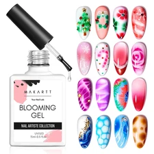 Clear Blooming Gel 15Ml UV LED Soak off Nail Art Polish for Spreading Effect Mar