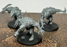 Warhammer Age Of Sigmar Skaven Rattenoger X3 zusammengebaut und unbemalt