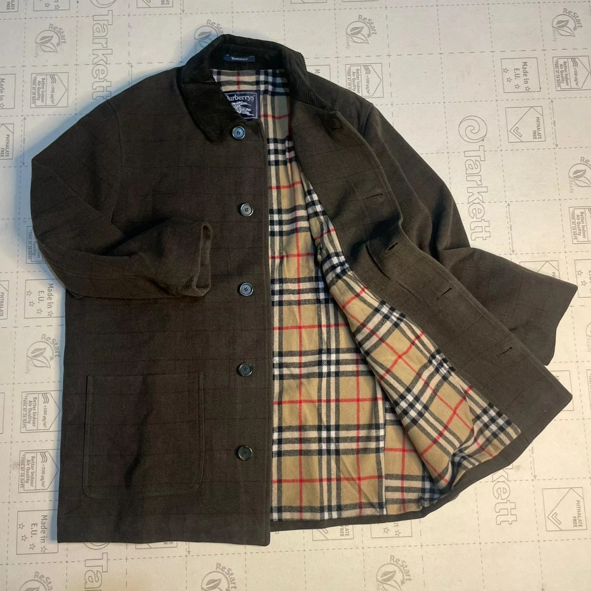 Burberry Green Coats, Jackets & Vests Wool Outer Shell for Men for 