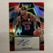 2023-24 Select #SSS-TCP Torrey Craig Signature Selections Auto Bulls