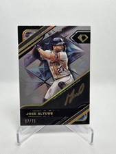 2025 Topps Diamond Icons Jose Altuve /15 Black Polychromatink Auto Gold