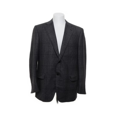 Canali, Blazer, Größe: 50, Grau/Mehrfarbig, Cupro/Wolle, Tweed, Herren #Xou
