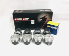 SPEED PRO Hypereutectic Flat Top Pistons Set/8+CAST Rings Chevy SB 305 5.0L +030