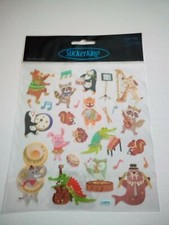 Crafts Stickers Animal Band Elephant Tuba Penguin Drum Alligator Dog Harp Bunny