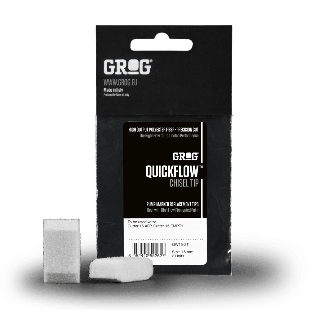 Grog Quickflow 15 Chisel Nibs (2) High Flow Replacement Tips Cutter 15XFP