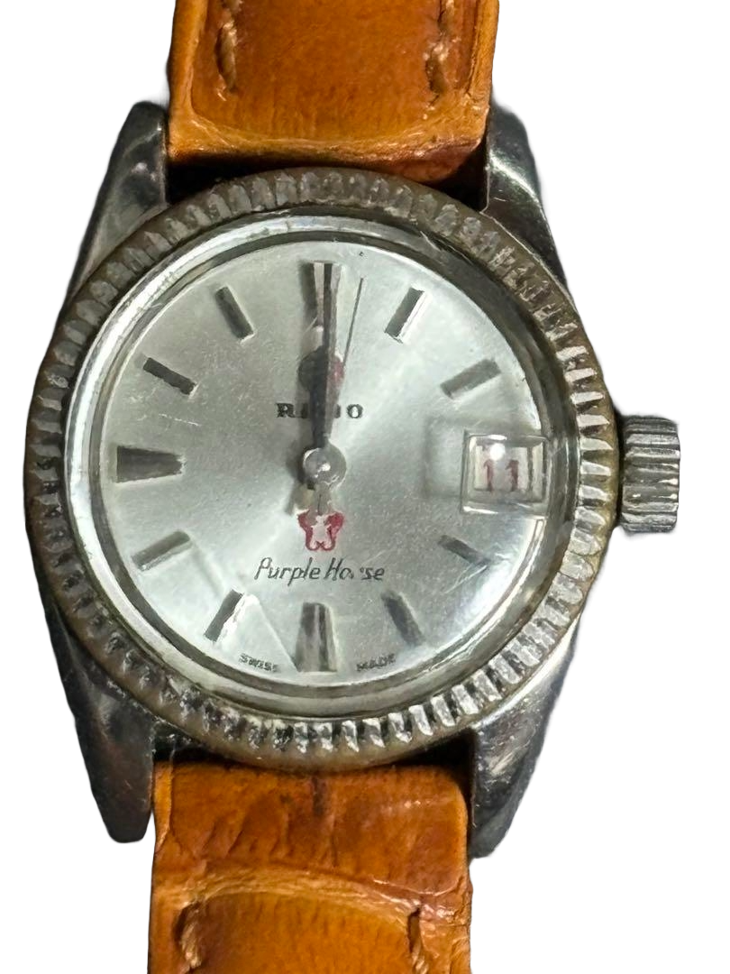稼働品 RADO 自動巻き purple horse レディース 腕時計 稼働品】ラドー パープルホース デイト 自動巻 腕時計
