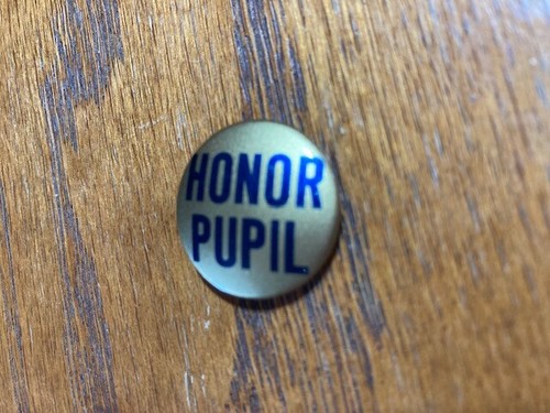 Antique School Button from 1930-1940's Honor Pupil - New York - Picture 3 of 3