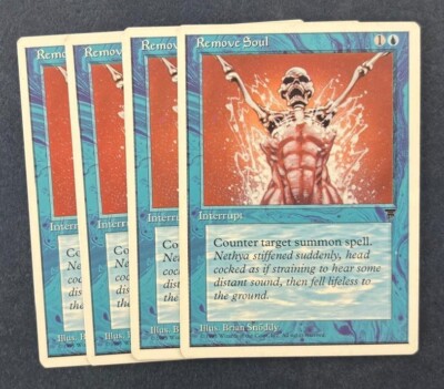MTG 4X CHRONICLES REMOVE SOUL NM MAGIC THE GATHERING INSTANT COMMON BLUE  ENGLISH | eBay