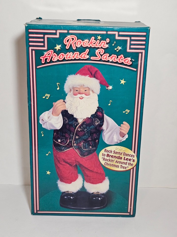 Vintage 1999 Brenda Lee Rockin Around Santa/Adapter IncVideo!/Orig Box