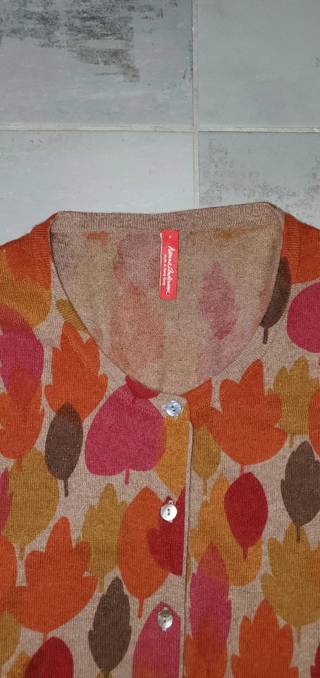 Hanna Andersson Women Cardigan. Size Small. Autumn Leaves. Very festive! - Image 3 of 4