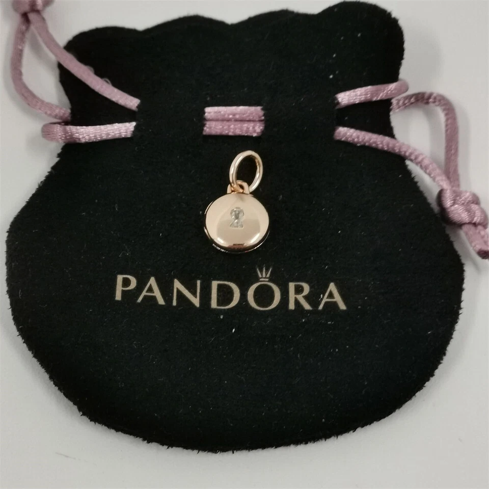Love Locket Cuelga Dije Pandora Oro Rosa Dorado Abrible y Grabable Foto 4 de 4