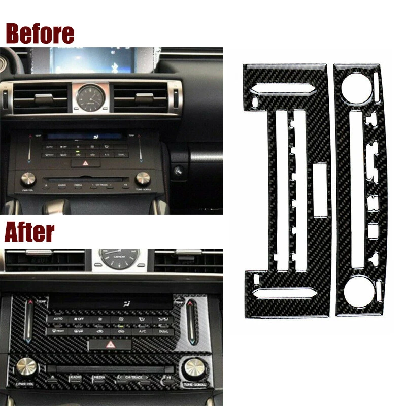 Kit de accesorios interiores de fibra de carbono para Lexus RC350 RCF 2014-2020 Foto 3 de 4