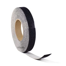24PACK 1" x 60FT BLACK ROLL SAFETY NON SKID TAPE ANTI SLIP GRIP SAFE GRIT (CASE)