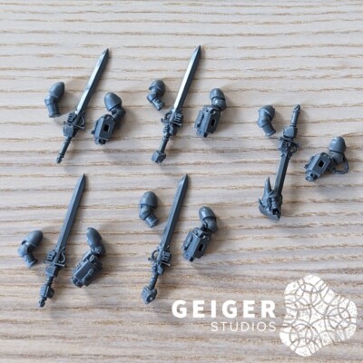 Warhammer 40K Grey Knight Bits | Strike Squad | Force Sword + Storm Bolter 4x