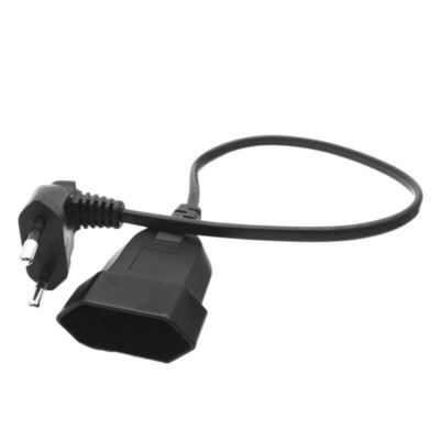 Europea 90 Grad Stecker auf Buchse Steckdose VerläNgerung Kabel für PC ComputH2