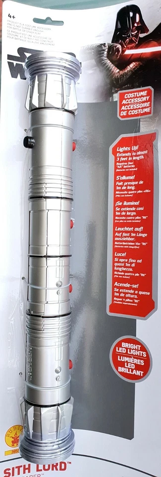 Sith Lord DOPPEL- LASERSCHWERT rot LICHTSCHWERT Star Wars LEUCHTSCHWERT m. LICHT - Bild 3 von 4