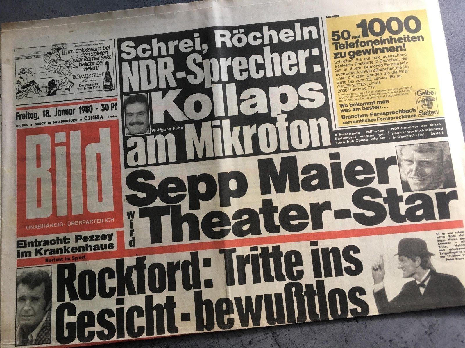 BLDzetung 19.03.1976 März 19.3.1976 Geschenk Geburtstag 43. 44