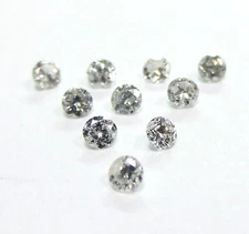 10 Stones 2mm WHITE BRILLIANT CUT ROUND POLISHED DIAMONDS