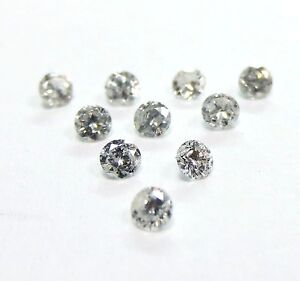 10 stones 1.3mm J color SI or better ROUND BRILLIANT Full Cut POLISHED DIAMONDS
