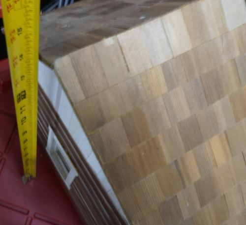 Capanna in legno vintage Amish arte popolare con camino fatta a mano firmata 20x16 Prop - Foto 13 di 19