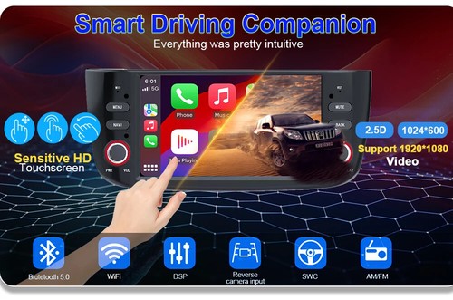 For Fiat Linea Punto EVO 2012-2015 Android Auto Car Radio Multimedia Player GPS - Picture 24 of 29