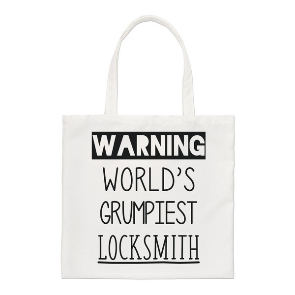 Achtung Weltweit Grumpiest Locksmith Regular Tragetasche Lustig Witz Beste Toll-image