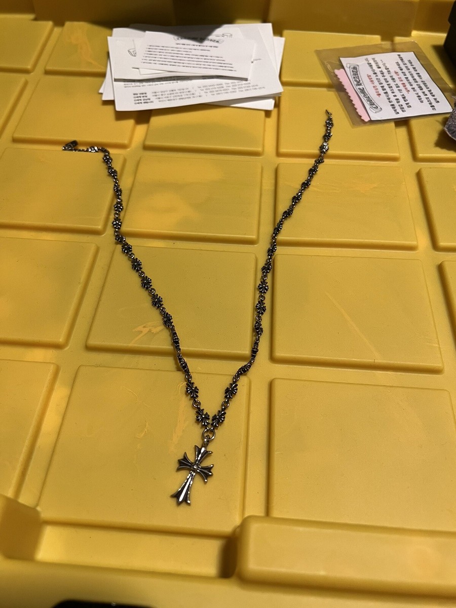 Chrome Hearts Cross Chain/Necklace Sterling Silver Pendant | eBay